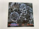 SADUS SWALLOWED IN BLACK FIRST NETHERLANDS PRESS 1990  VINYL 9.0, SLEEVE 7.0
