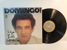 Placido Domingo Puccini   classical lp  signed, autographed vinyl near mint.