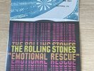 The Rolling Stones Sealed 45 Record on Header Card EMOTIONAL RESCUE 1980