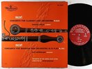 Leopold Wlach Oehlberger - Mozart Concerto Clarinet & Bassoon LP - Westminster