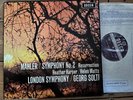 SET 325-6 Mahler Symphony No. 2 / Solti / LSO W/B 2 LP box set