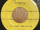 Doo Wop 45 THE MOONGLOWS I Just Can’t Tell No Lie CHAMPAGNE Label 7500 VG- ORIG.