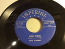 FATS DOMINO-IMPERIAL 5180-GOIN HOME/REELING AND ROCKIN-N.O. BLUES 45-BLUE SCRIPT
