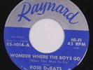 Rose DuBats 45 rpm Wonder Where The Boys Go & Signals From Saturn Ultrasonic