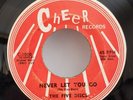 Five Discs NEVER LET YOU GO / THAT WAS THE TIME  (DOO WOP 45) #1000 PLAYS VG++