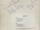David Bowie Hunky Dory Preview Pressing October 19, 1971 Titanic Music London UK
