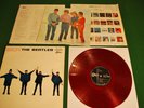Beatles Help Japan LP 1st press 1965 red vinyl Odeon OP-7387 mit Poster