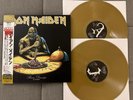 IRON MAIDEN - Brain Damage GOLD 2 x LP Obi Stripe Live France 1983 Slayer Venom