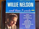 WILLIE NELSON AND THEN I WROTE LP RECORD Vinyl STEREO ORIGINAL LST 7239 VG/ VG +