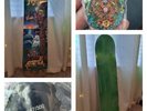 Stick Figure Band MusicSkateboard Deck Tommy Suliman Green &  Stick Numbered Pin