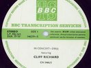 Cliff Richard In Concert 218 vinyl LP album record UK promo