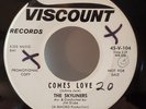 Skyliners COMES LOVE / TELL ME (PROMO DOO WOP 45) #104 PLAYS VG++ NO NOISE