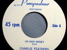 HEAR IT 70's Rockabilly 45 rpm Charlie Feathers 