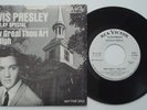ELVIS PRESLEY How Great Thou Art RCA White Label Promo Picture Sleeve 45 Rare