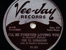 THE EL DORADOS I'll Be Forever Loving You R&B Doo Wop 78-VEE JAY #165