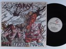 AIRAX Hate Fear And Power METAL BLADE/RESTLESS LP VG++ with lyric sheet insert n