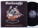 ONSLAUGHT Power From Hell PUSMORT LP VG+ 1st pressing with lyric sheet insert n