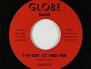 Northern/Group Soul 45 - Creations - I've Got To Find Her - Globe - VG+ mp3