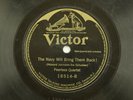 Peerless Quartet - WWI Jazz Victor 78RPM - The Navy Will Bring Them Back  A14