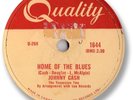 1957 JOHNNY CASH Country 78 RPM Record. Home of the Blues (Sun Sessions)