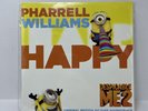 PHARRELL WILLIAMS “Happy” 7” 45rpm Single BLM Records RARE OOP VG+ Despicable Me