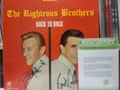 The Righteous Brothers - Back to Back Philles LP SIGNED AUTOGRAPHED w/ COA