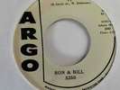 Motown R&B 45 RON & BILL (Smokey Robinson) It/Don't Say Bye-Bye Argo NM Promo