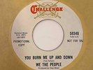 Garage Punk 45 WE THE PEOPLE You Burn Me Up & Down/He Doesn't Go About It Right