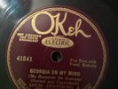 Okeh Georgia On My Mind / Lazy River - Louis Armstrong Rare Ex++