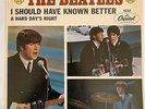 THE BEATLES 45 Pic Sleeve Only A Hard Day's Night/I Should Have Known Better