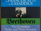 BEETHOVEN PIANO & VIOLIN SON FRANCESCATTI CASADESUS BOX 3 LPS US 2 EYES COLUMBIA