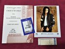 MICHAEL JACKSON RARE LAST CONCERT MEMORABILIA PROGRAM + TICKET smile signed lp