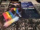 AMAZING BUNDLE OF 5 AWESOME VINTAGE STAR TREK MOVIE SOUNDTRACK LP ALBUMS