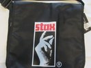 DJ Vinyl Record Bag - STAX - 25LP, Top loading Flap w/ Stap & Back Zipper area