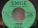 Five Discs I REMEMBER / THE WORLD IS A BEAUTIFUL...(DOO WOP 45) #1004 PLAYS VG