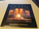 queen hammer to fall 7”ps withdrawn live sleeve 1984. nr mint