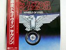 SAXON WHEELS OF STEEL CARRERE P10870G JAPAN OBI VINYL 1LP