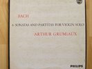 Arthur Grumiaux BACH VIOLIN SOLO 6 sonatas and partitas PHILIPS 3LP box