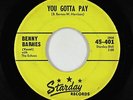 Rockabilly 45 - Benny Barnes with the Echoes - You Gotta Pay - Starday - mp3
