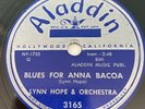 Lynn Hope Orchestra 78 rpm Aladdin 3165 Blues for Anna Bacoa 1952 E