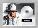 Disque de Platine Jul - Coeur Blanc 23x31 / D'or et platine