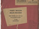 Columbia CL 6040 Teddy Wilson/ Billie Holiday 10