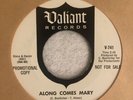 THE ASSOCIATION - ALONG COMES MARY / YOUR OWN, VALIANT V-741, PROMO 45 RPM, 1966