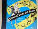 VINTAGE CHILDRENS SONGS STORIES COWBOY TEX RITTER 4 RECORD ALBUM SET 78 RPM VG