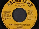BOBBY J: can i come over tonight / same PRIME TIME 7