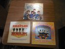 3 VINTAGE BEATLES 33 LP RECORDS MAGICAL MYSTERY TOUR HELP ROCK N ROLL ALBUMS LOT