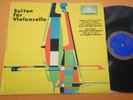 Wlaslow Simandl Bach Reger Solo Cello Suites Supraphon Mono early 60s EX+