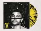 THE WEEKND BEAUTY BEHIND THE MADNESS YELLOW BLACK SPLATTER LP VINYL RARE LIMITED