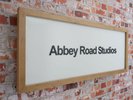 Unique BEATLES Abbey Road studios solid oak illuminated sign  Limited 4/5