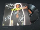 AC/DC SIGNED ALBUM COVER: Powerage (Record, 2003) w/COA